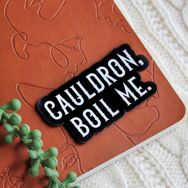 Cauldron Boil Me Magnet | ACOTAR Magnet | Bookish Locker Decorations | Mini Fridge Magnet | Book Magnet | Book Lover Gift | 3"x1.52" | Matte