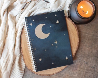 Celestial Night Sky Reusable Sticker Book | 50 Double Sided Pages | Adult Sticker Album | Sticker Storage |