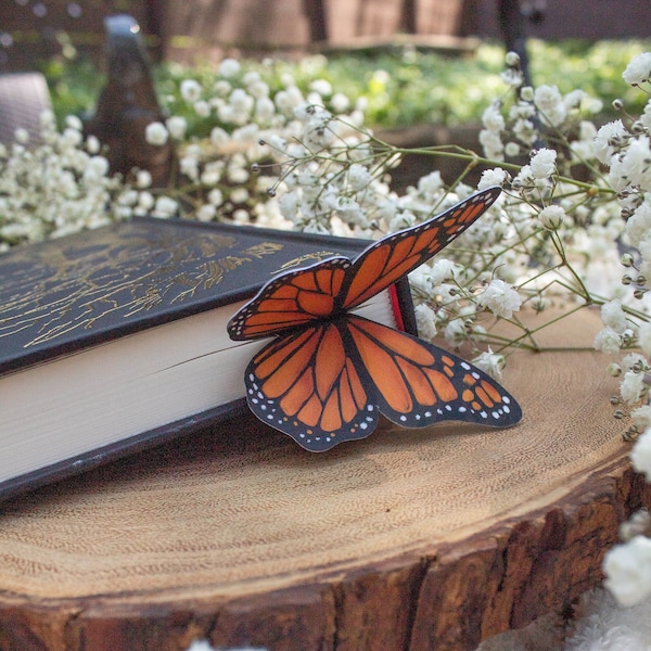 3D Butterfly Wings Bookmark | Bookish Gifts | Reader Aesthetic | Book Lover Page Marker | 8.15"x2.5"