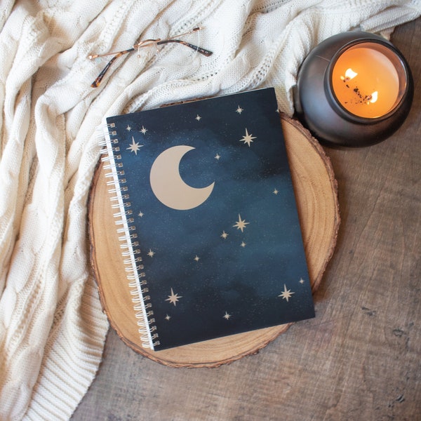 Celestial Night Sky Reusable Sticker Book | 50 Double Sided Pages | Adult Sticker Album | Sticker Storage |