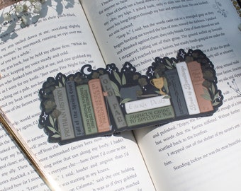 Feyre's Bookshelf Bookmark  | Bookish Aesthetic | A Court of Thorns and Roses | 2.5"x6.25" Die Cut | SJM