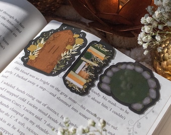 The Shire Magnetic Bookmarks | LOTR Inspired Fantasy Bookish Gifts | Reader Aesthetic | Book Lover Page Markers |
