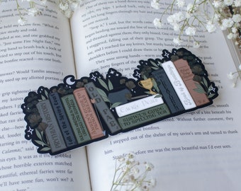 ACOTAR Bookmark For Women - Dark Romance Stainless Steel Bookmark, A Court Of Thorns And Roses Merch, BookTok Gift