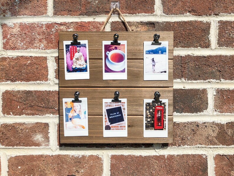 Wood Instax Picture Frame Mini Clip Frame Rustic Instant Etsy