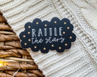 Rattle The Stars Sticker | Bookish ACOTAR Sticker | Bookish Laptop Decal | Waterproof Water Bottle Sticker | TOG Reader Sticker | 3" x 1.94"
