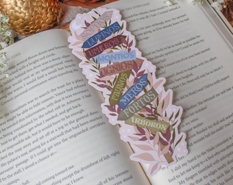 Spark of the Everflame Bookmark: Emarion Location Sign from The Kindreds Curse Saga Bookish Merch