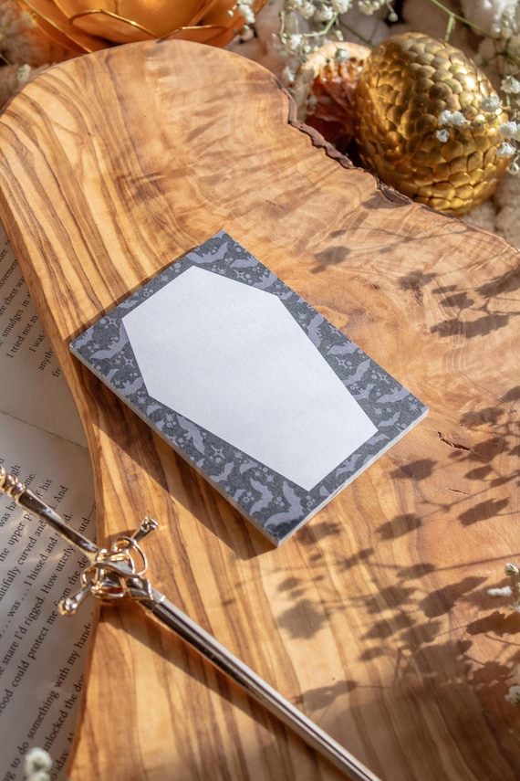 Spooky Coffin 3x4 Post-it® Notepad for Halloween and Horror Lovers | Spooky Stationery and Office Supplies