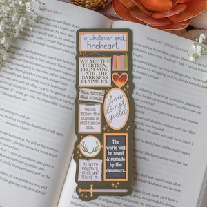 Throne of Glass Bookmark | Quote Wall Die-Cut Bookmark for Sarah J Maas Fans, Fantasy or Romantasy Readers and Book Lovers