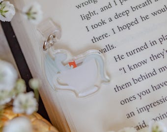 Littlest Book Dragon Tea Bath USB-C Dust Plug Kindle / Phone Charm for Fantasy Readers and Dragon Lovers