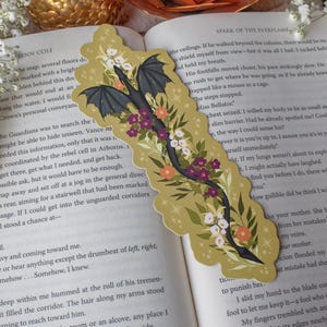 Fantasy Wyvern Die-Cut Bookmark for Romantasy Readers and Book Lovers image 4