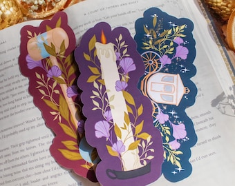 Romantic Historical Fiction Reader Die-cut Bookmark Bundle | Set of 3 Bookmarks for Regency Era Romance Readers