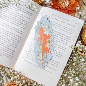 Flying Book Dragon Die-Cut Bookmark: Fantasy Reader Gift