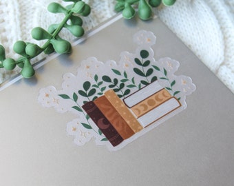 Magical Books Waterproof Sticker | Bookish Kindle and Water Bottle Sticker | Book Lover Gifts | Fantasy Books Aesthetic | 3”x2.8”