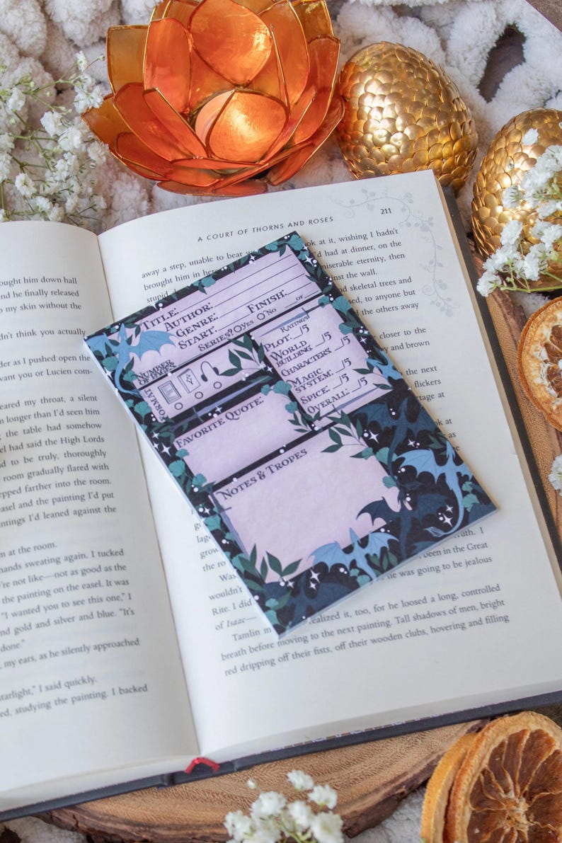 Fantasy Reader Book Review Post-it® Notepad For Romantasy Readers Bild 2