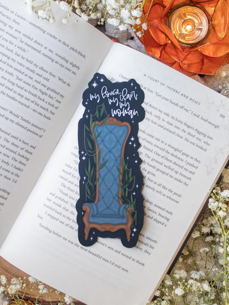 Fourth Wing Xaden's Throne Bookmark: Bookish Merch For Fantasy Readers image 2