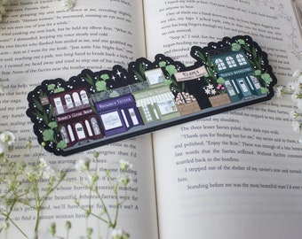 A Walk In Velaris Bookmark  | Bookish Aesthetic | A Court of Thorns and Roses | 2.5"x8" Die Cut | SJM