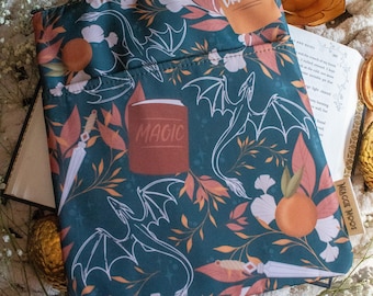 Dragons Grove Book Sleeve | Extra Large Water-Resistant Book Keeper for Fantasy Readers