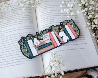Throne of Glass Bookmark | Aelin’s Bookshelf Die-Cut Bookmark For Fantasy or Romantasy Readers and Sarah J Maas Fans