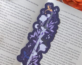 Fourth Wing Bookmark | Violet's Dagger Die-Cut Bookmark for Fantasy Readers