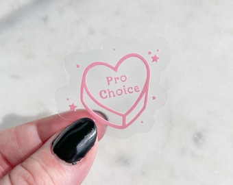 Pro Choice coeur de conversation de Zazzle.be Liste d'envies Vous avez des idées ? Autocollant professionnel pour femmes | Avortement Droits reproductifs | Sticker étanche pour ordinateur portable | Rose |