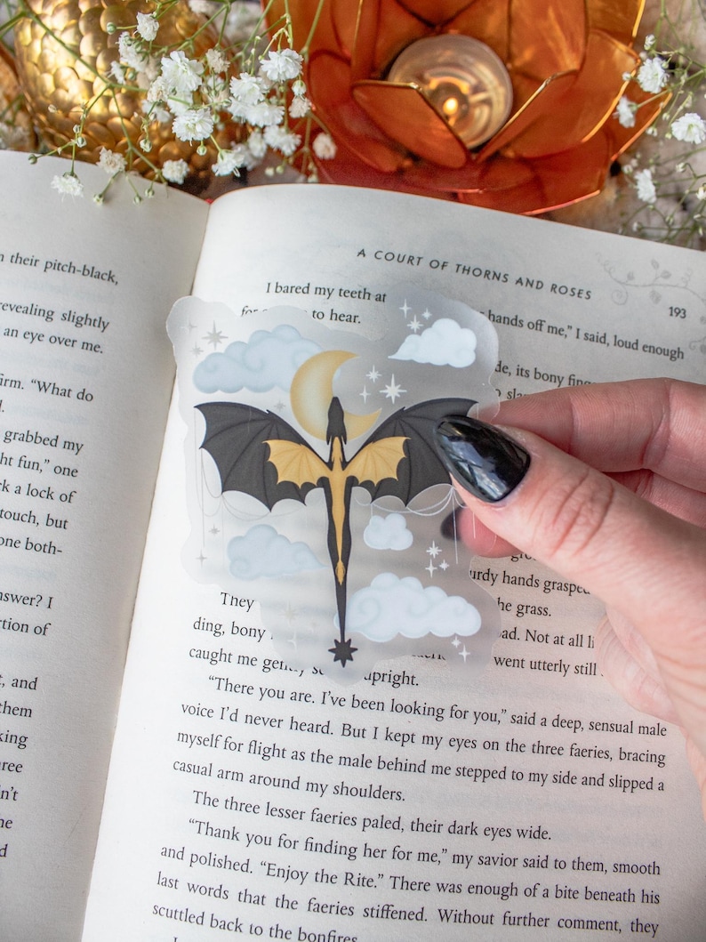 Fourth Wing Dragon Signet Sticker: Bookish Merch For Fantasy Readers image 1