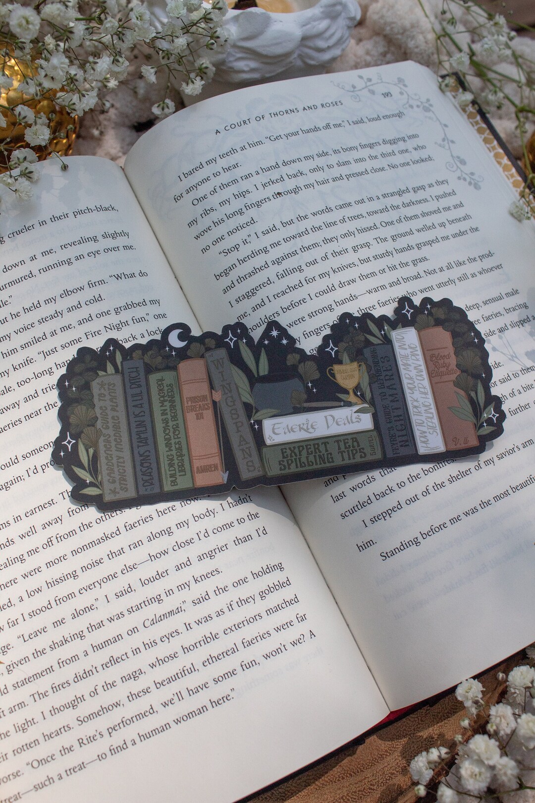 Funny Night Court Bookshelf Bookmark | Bookish Aesthetic | A Court of ...