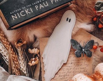Marcapáginas fantasma espeluznante: artículos de libros de Halloween