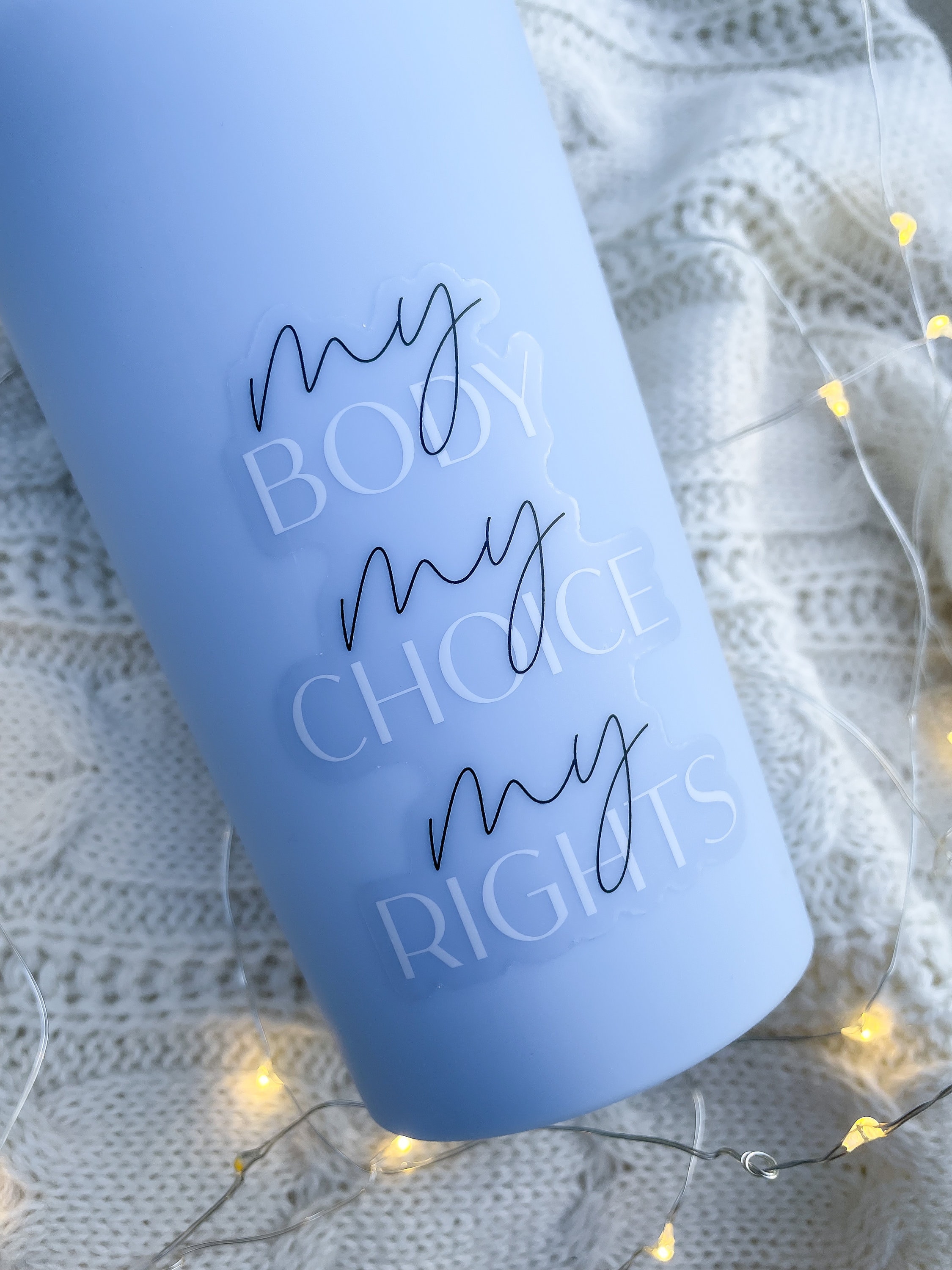 My Body My Choice My Rights Sticker Feminist Laptop Sticker | Etsy