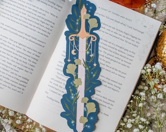 Star Sword Die-Cut Bookmark | Unique Bookish Merch For Fantasy Readers and Book Lovers