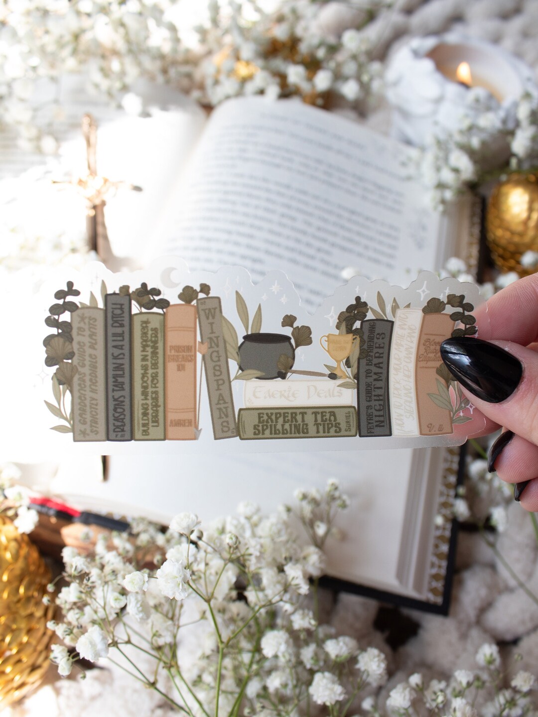 Funny Feyre's Bookshelf ACOTAR Waterproof Sticker | Night Court Sticker ...