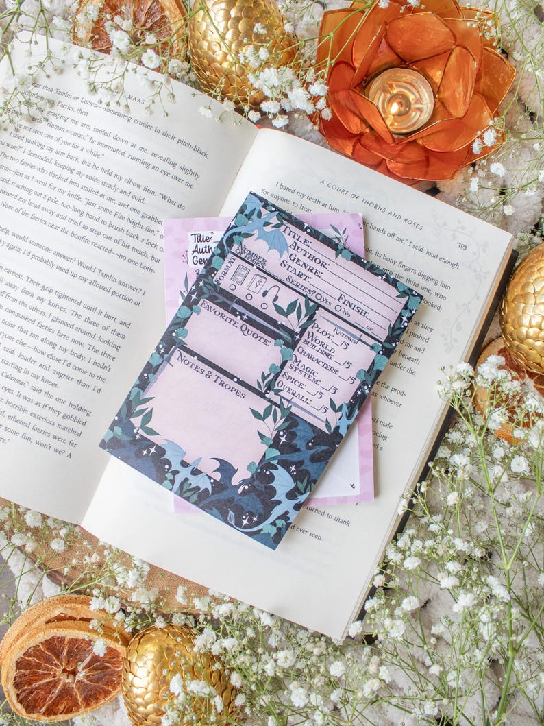 Fantasy Reader Book Review Post-it® Notepad For Romantasy Readers Bild 3