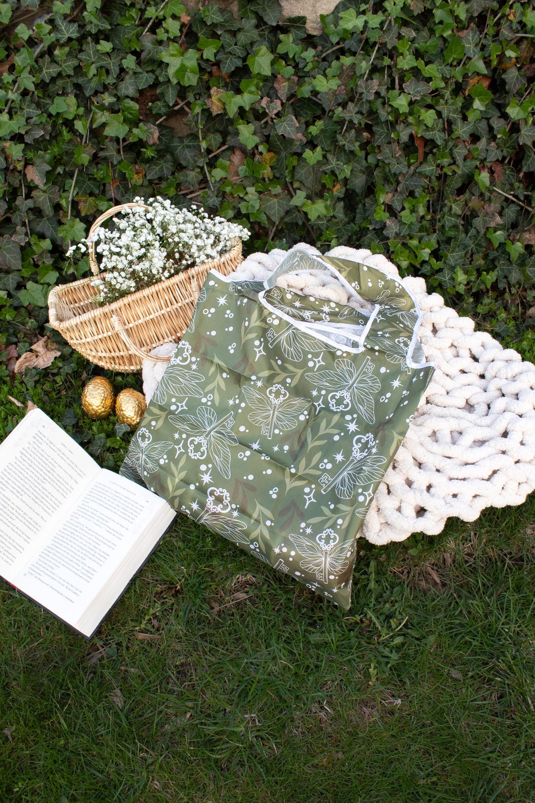 Magic Keys Bookish Tote Bag: Reusable Foldable Grocery Bag - Etsy