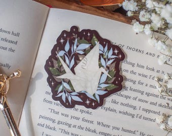 When the Moon Hatched Sticker | Nee Parchment Lark Waterproof Decal for Fantasy or Romantasy Readers