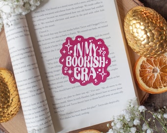 In My Bookish Era Hot Pink Sticker: Kindle Decal for Readers