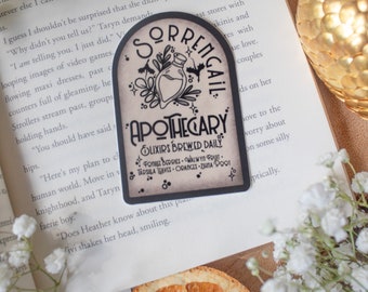 Fourth Wing Sorrengail Apothecary Sticker | Officially Licensed | Bookish Waterproof Vinyl Sticker | Fantasy Reader Book Lover Gift | 3”x2”