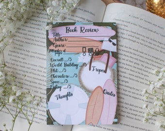 Book Review Post-it Notepad 4x6: Summer Beach Reads Bookish Stationery