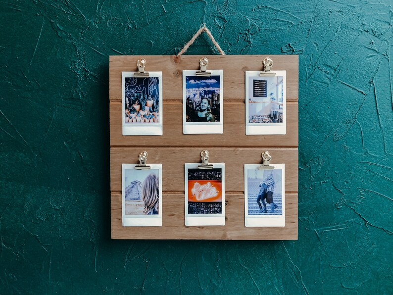Wood Instax Picture Frame Mini Clip Frame Rustic Instant Etsy