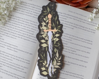 Broken Fantasy Sword Die-Cut Bookmark For Fantasy or Romantasy Readers and Book Lovers