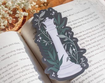 Chess Piece Mini Die-Cut Bookmark | Bookish Merch For Readers and Book Lovers