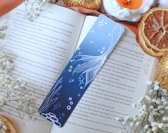 Mermaid Bookmark: Glossy Fantasy Book Lover Gift (2"x8")