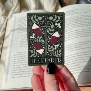 The Reader Sticker | Bookish Waterproof Vinyl Book/ Kindle Stickers for Fantasy Romantasy Readers