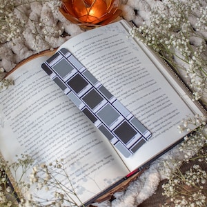 Morally Grey Paint Chips Bookmark  | Bookish Aesthetic | Fantasy Book Worm Gifts | Reader Present | 2"x8" Rounded Corners | Book Lover Merch