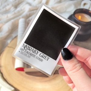 Morally Grey Paint Chip Sticker: Bookish Merch For Fantasy Readers