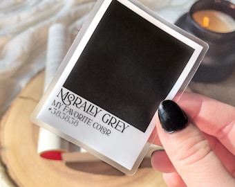 Morally Grey Paint Chip Sticker: Bookish Merch For Fantasy Readers