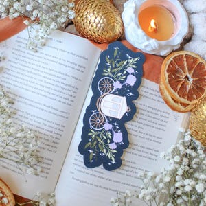 Midnight Carriage Ride Bookmark: Regency Romance Reader Gift (6"x2.5") image 3