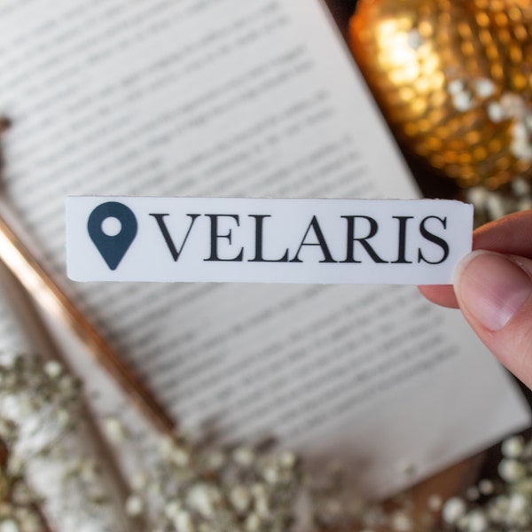 Velaris Location ACOTAR Waterproof Sticker | Night Court Sticker | ACOMAF Sticker | Bookish Laptop Sticker | Bookish Gift | 3"x.6"