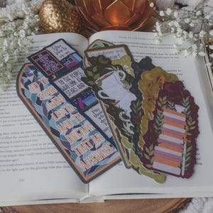 Fantasy Wyvern Die-Cut Bookmark for Romantasy Readers and Book Lovers image 5