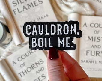 ACOTAR Cauldron Boil Me Waterproof Kindle Sticker for Sarah J Maas Fans and Fantasy Book Lovers