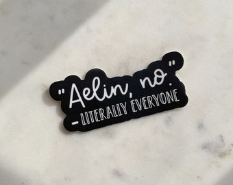 Aelin, No - Literally Everyone Magnet | Bookish Magnet | Throne of Glass Magnet | TOG Book Lover Merch | Book Worm Gifts | 3"x1.5" | Matte