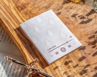3"x4" Bookish Sticky Notes Post-it Notepad | Romance Reader Slow Burn